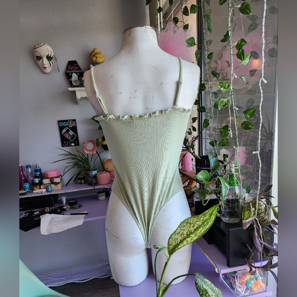 Sage green teddy - Picture 2 of 5